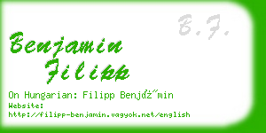 benjamin filipp business card